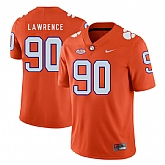 Clemson Tigers 90 Dexter Lawrence Orange Nike College Football Jersey Dzhi,baseball caps,new era cap wholesale,wholesale hats